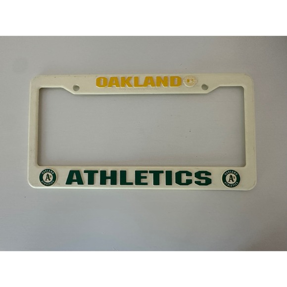 MLB Other - Oakland Athletics MLB License‎ Plate Frame Vintage 2007 Rico Tag Express